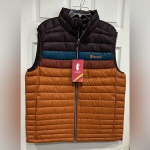 Cotopaxi Men’s XL Fuego Down Insulated Puffer Vest Coffee Sienna Rust NWT